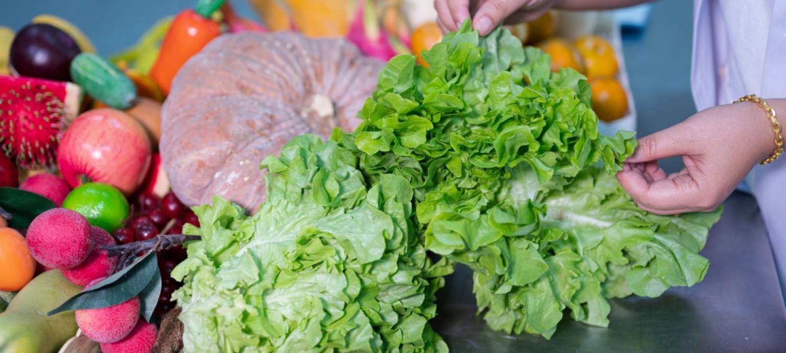 fresh fruits and veggies